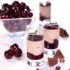 Toblerone Mousse with Chocolate Cherries